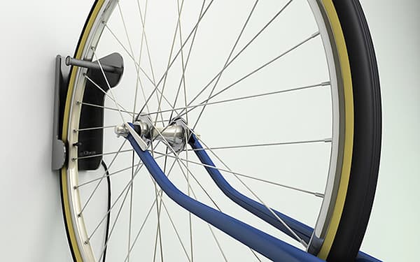 wall-mounted bike rack