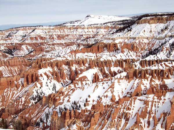 Winter snow at Cedar Breaks Amphitheater (Photo by NPS)