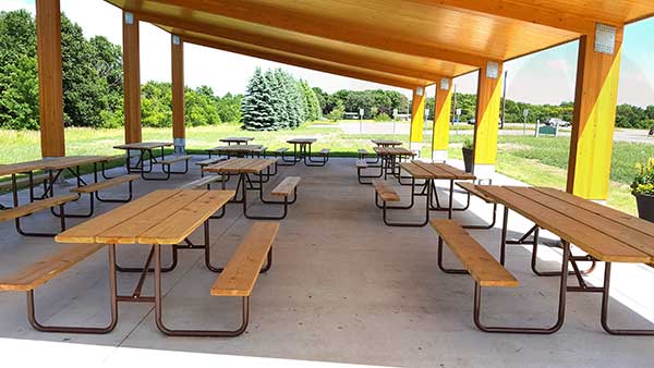 Picnic Tables Added To Bee Center To Educate Public About The Importance Of Our Buzzing Friends