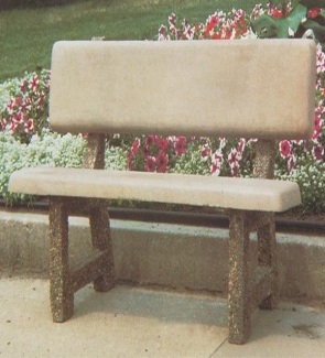 Concrete Park Bench