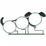 Three hoop dog-shaped jump