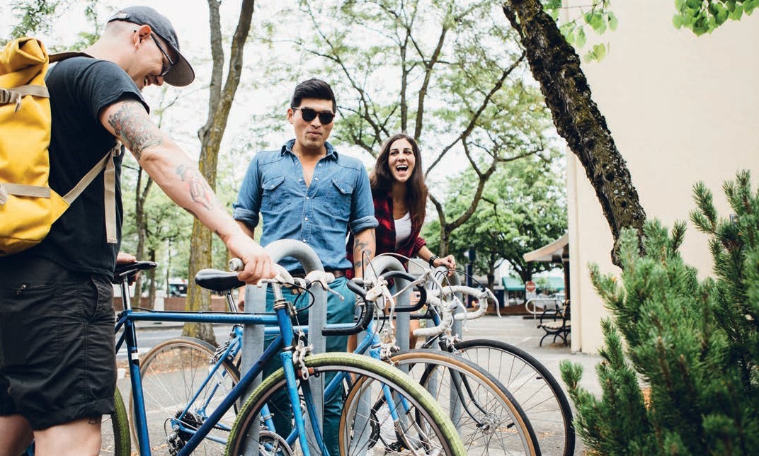 bicyclists love adequate bicycle parking racks