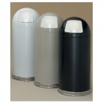 bullet top trash receptacles