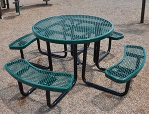 metal picnic tables