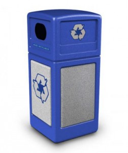 recycling trash receptacle